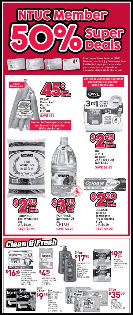 NTUC FairPrice Singapore Your Weekly Savers Promotion 23-29 May 2019 | Why Not Deals
