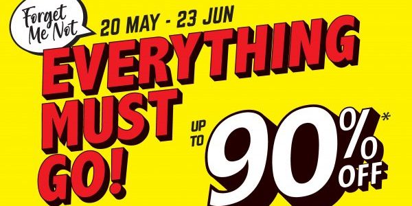 POPULAR at Thomson Plaza is having a ‘Forget Me Not Everything Must Go’ Sale Up to 90% Off 20 May – 23 Jun 2019