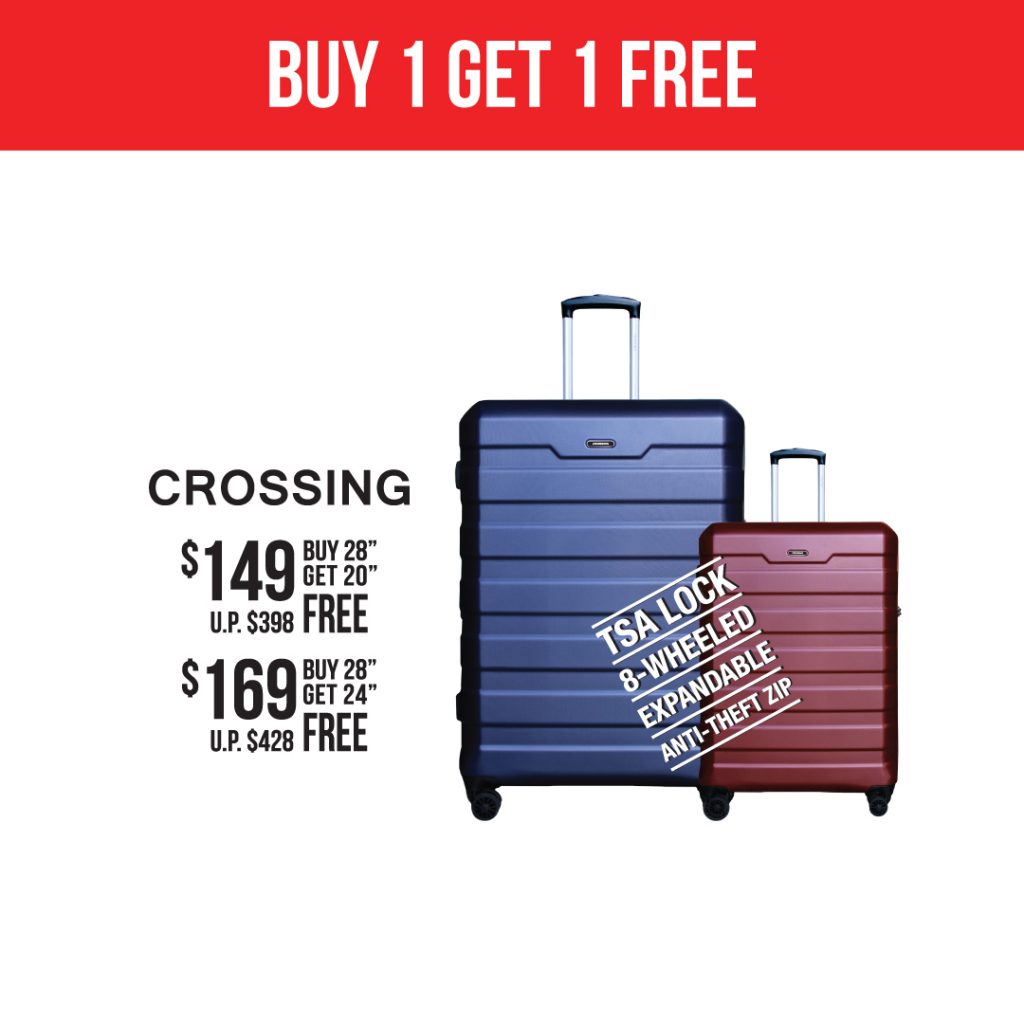 The Planet Traveller & Boarding Gate Singapore 1-for-1 Luggage Deal & 70% Off Promotion 9-12 May 2019 | Why Not Deals