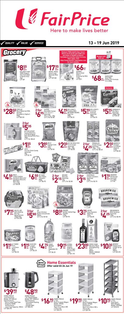 NTUC FairPrice Singapore Your Weekly Saver Promotion 13-19 Jun 2019 | Why Not Deals 2