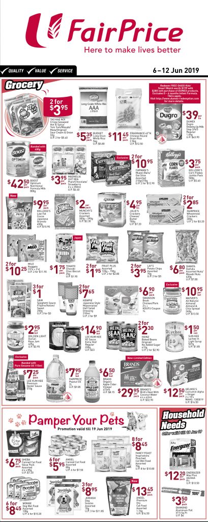 NTUC FairPrice Singapore Your Weekly Saver Promotion 6-12 Jun 2019 | Why Not Deals 1