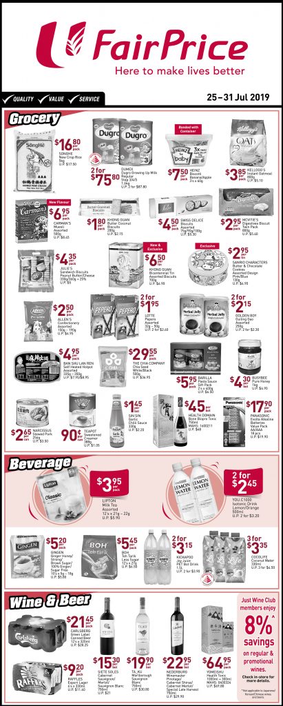 NTUC FairPrice Singapore Your Weekly Saver Promotion 25-31 Jul 2019 | Why Not Deals 4