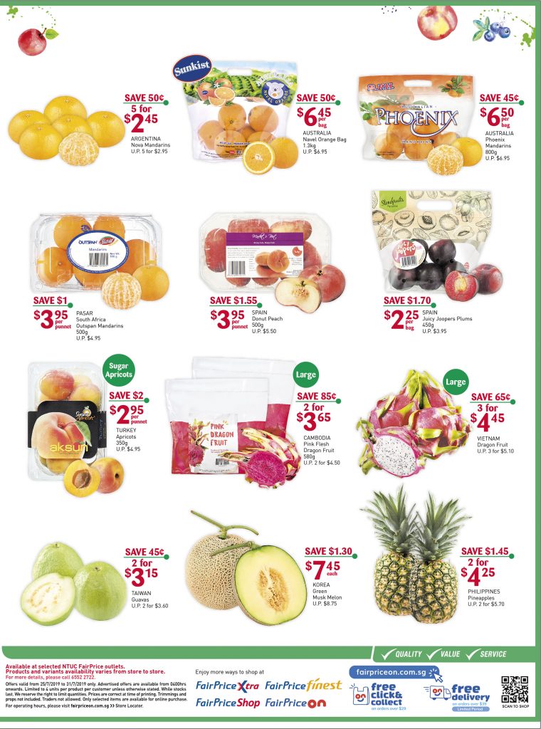 NTUC FairPrice Singapore Your Weekly Saver Promotion 25-31 Jul 2019 | Why Not Deals 7