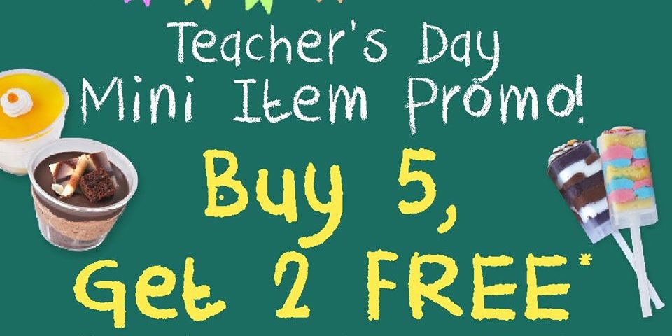 Emicakes Singapore Teacher’s Day Buy 5 Get 2 FREE Promotion 1-6 Sep 2019