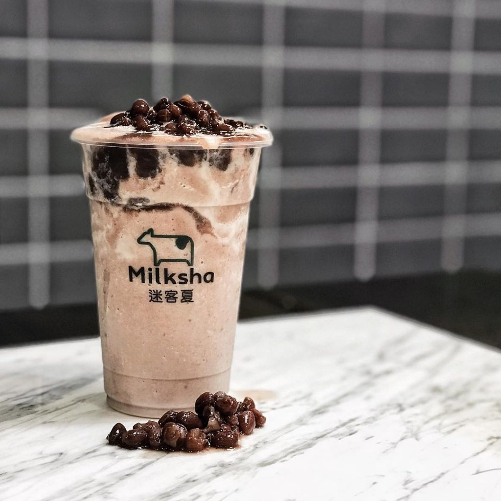 Milksha Singapore Exclusive Red Bean Ice Blended drink at $5.40 National Day Promotion 7-31 Aug 2019 | Why Not Deals