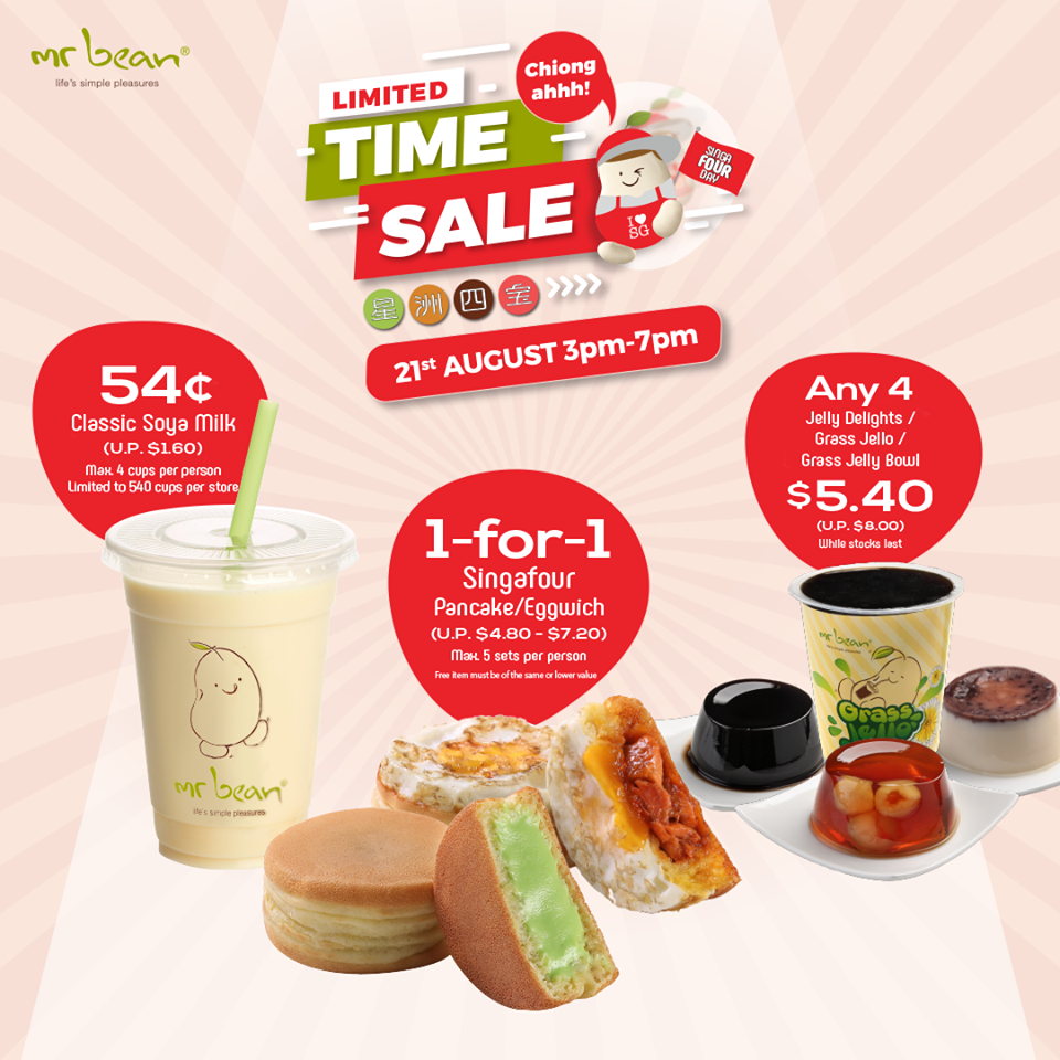 Mr Bean Singapore 1-for-1 Singafour Pancake/Eggwich Promotion 21 Aug 2019 | Why Not Deals