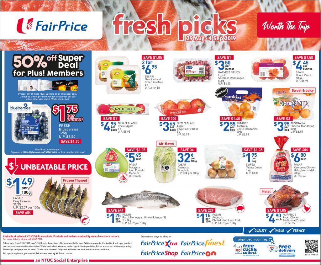 NTUC FairPrice Singapore Your Weekly Saver Promotion 29 Aug - 4 Sep 2019 | Why Not Deals 2