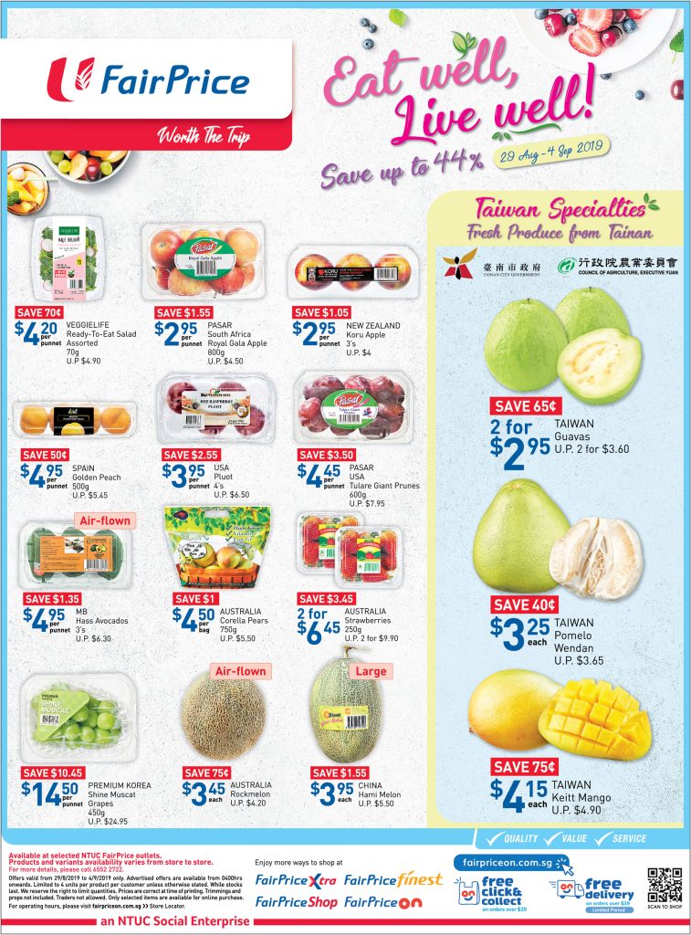 NTUC FairPrice Singapore Your Weekly Saver Promotion 29 Aug - 4 Sep 2019 | Why Not Deals 4