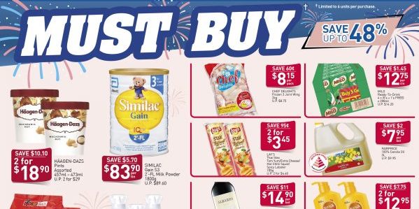 NTUC FairPrice Singapore Your Weekly Saver Promotion 29 Aug – 4 Sep 2019