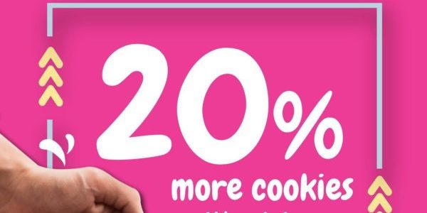 Famous Amos Singapore Get 20% more Cookies Promotion 6-26 Sep 2019