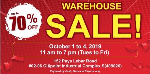 HST Medical Singapore Exclusive Warehouse Sales Up to 70% Off Promotion 1-4 Oct 2019