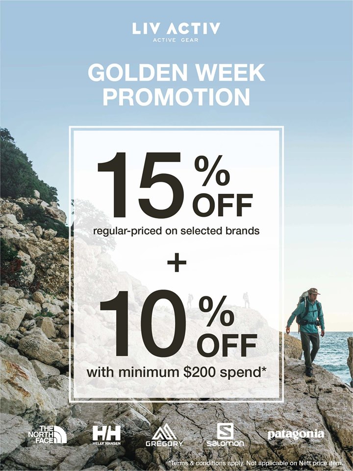 LIV ACTIV Singapore Golden Week Specials Up to 25% Off Promotion ends 6 Oct 2019 | Why Not Deals