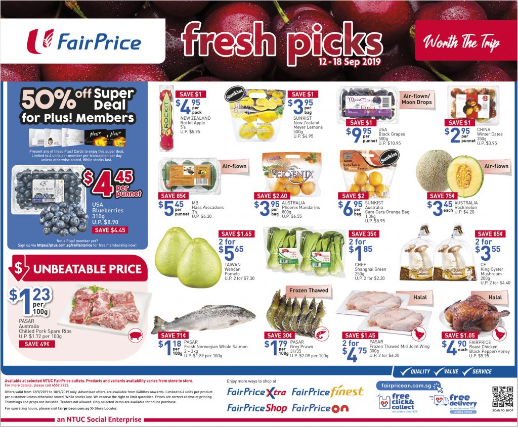 NTUC FairPrice Singapore Your Weekly Saver Promotion 12-18 Sep 2019 | Why Not Deals 3