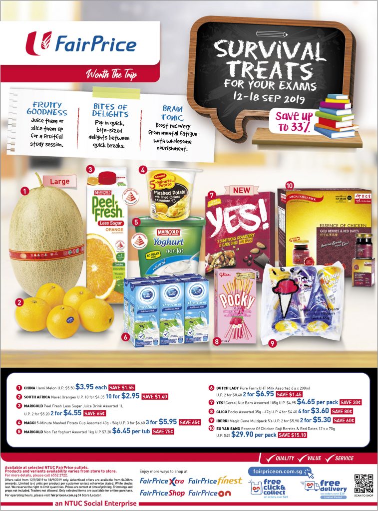 NTUC FairPrice Singapore Your Weekly Saver Promotion 12-18 Sep 2019 | Why Not Deals 5