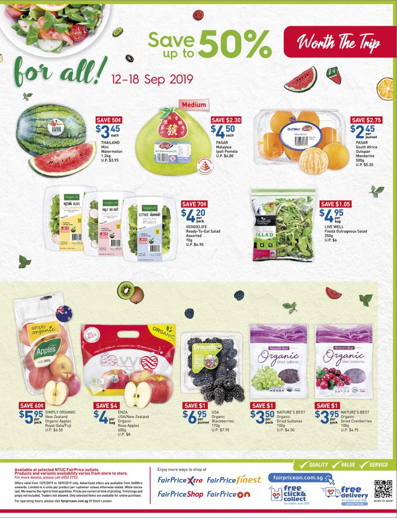 NTUC FairPrice Singapore Your Weekly Saver Promotion 12-18 Sep 2019 | Why Not Deals 7
