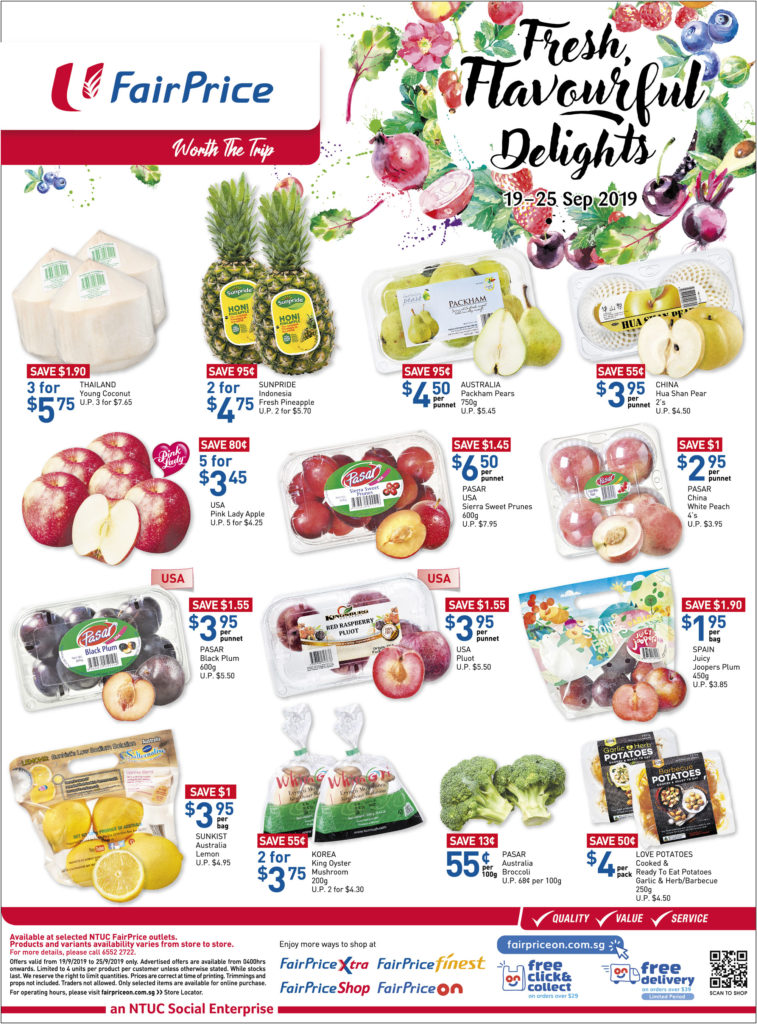 NTUC FairPrice Singapore Your Weekly Saver Promotion 19-25 Sep 2019 | Why Not Deals 3