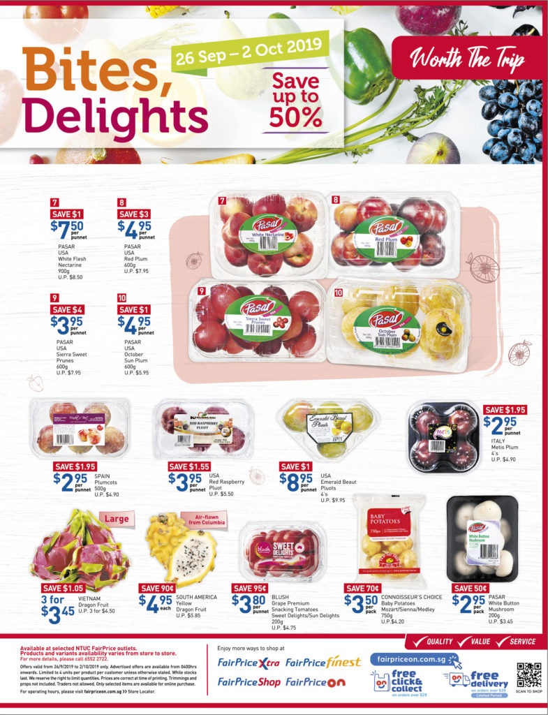 NTUC FairPrice Singapore Your Weekly Saver Promotion 26 Sep - 2 Oct 2019 | Why Not Deals 4