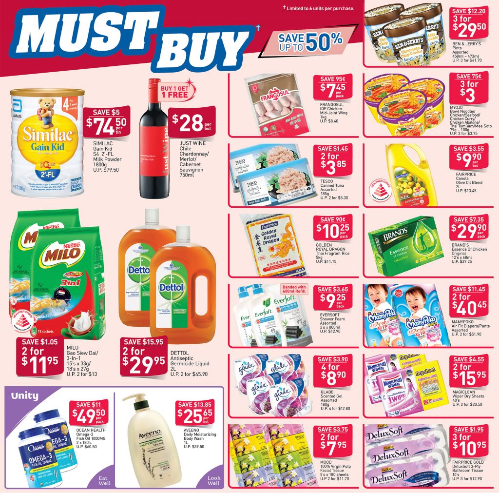 NTUC FairPrice Singapore Your Weekly Saver Promotion 5-11 Sep 2019 | Why Not Deals