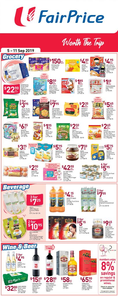NTUC FairPrice Singapore Your Weekly Saver Promotion 5-11 Sep 2019 | Why Not Deals 2