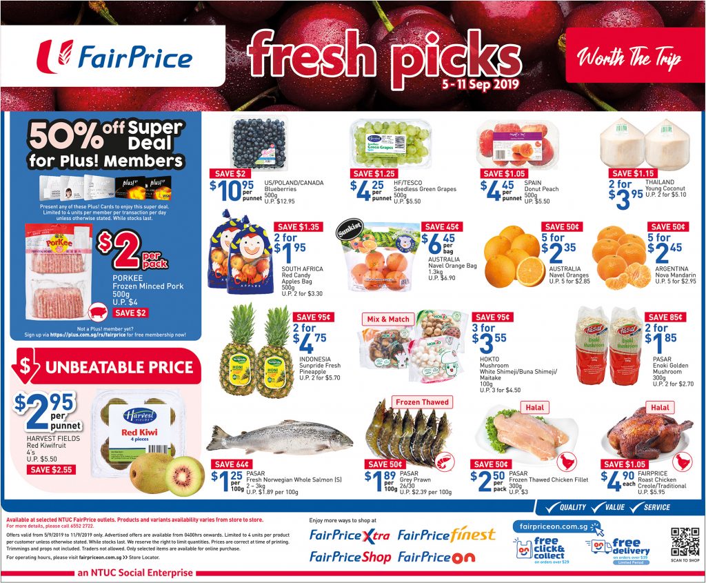 NTUC FairPrice Singapore Your Weekly Saver Promotion 5-11 Sep 2019 | Why Not Deals 4