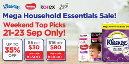 redmart Singapore Mega Household Essentials Sale Up to 35% Off Promotion 21-23 Sep 2019