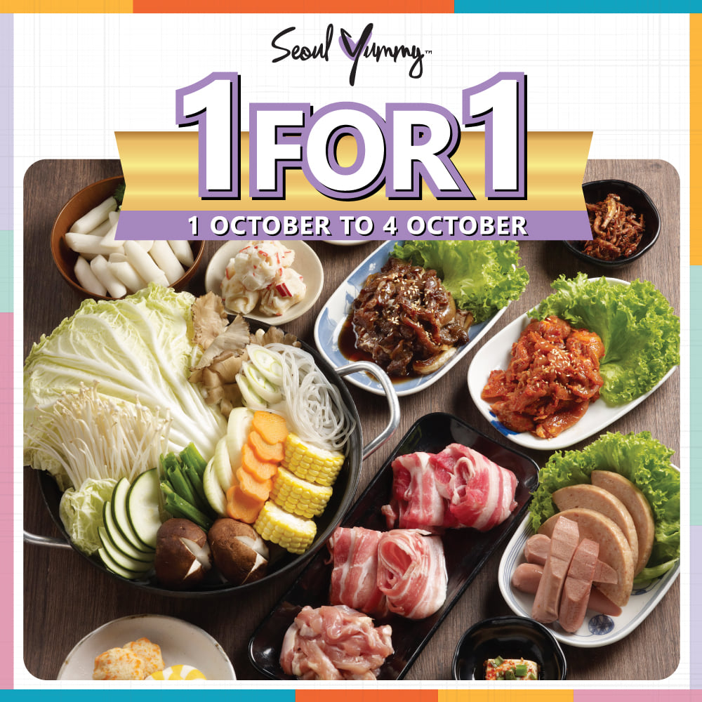 Seoul Yummy Singapore 1-for-1 Promotion 1-4 Oct 2019 | Why Not Deals