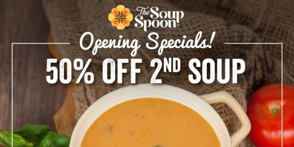 The Soup Spoon Singapore Clarke Quay Central Opening Special 50% Off Promotion ends 7 Oct 2019