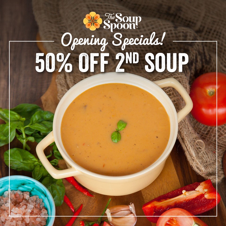 The Soup Spoon Singapore Clarke Quay Central Opening Special 50% Off Promotion ends 7 Oct 2019 | Why Not Deals