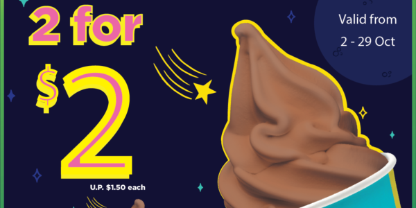 7-Eleven Singapore Chocolate Mr Softee 2 for $2 Promotion 2-29 Oct 2019