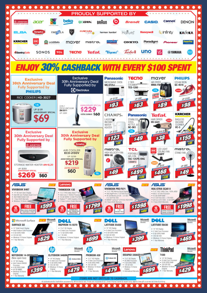 Audio House Singapore 30th Anniversary Sale Up to 30% Cashback Promotion ends 8 Oct 2019 | Why Not Deals 2
