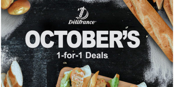 Délifrance Singapore Best-Selling Signatures 1-for-1 Promotion 15-31 Oct 2019 (Updated: 12 Oct 2019)