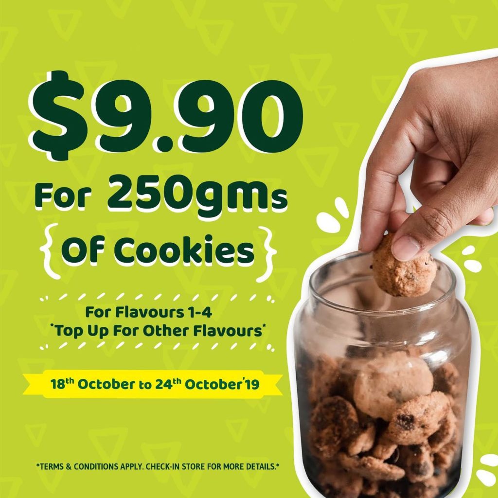 Famous Amos Singapore $9.90 for 250GM Of Cookies Promotion 18-24 Oct 2019 | Why Not Deals