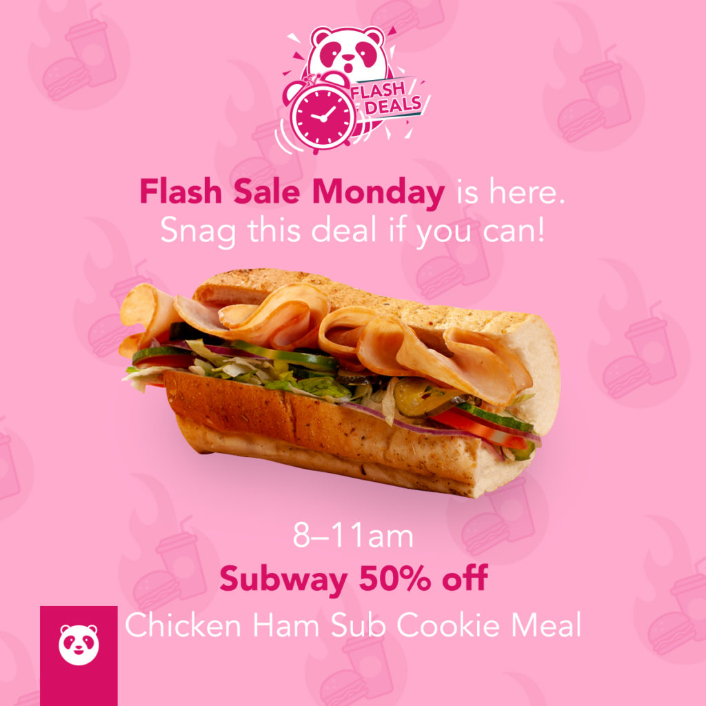 foodpanda Singapore Flash Sale Monday Up to 50% Off Promotions 07 Oct 2019 | Why Not Deals