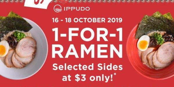 Ippudo Singapore Celebrates 34th Birthday with 1-for-1 Ramen Promotion 16-18 Oct 2019