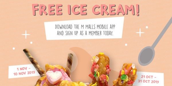 Jurong Point Singapore Download M Malls Mobile App & Get a FREE Ice Cream Promotion ends 10 Nov 2019