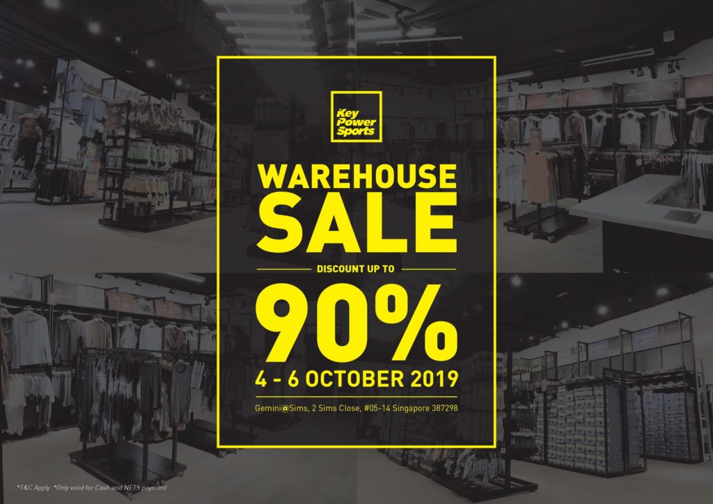 Key Power Sports Singapore Year End Warehouse Sales Up to 90% Off Promotion 4-6 Oct 2019 | Why Not Deals