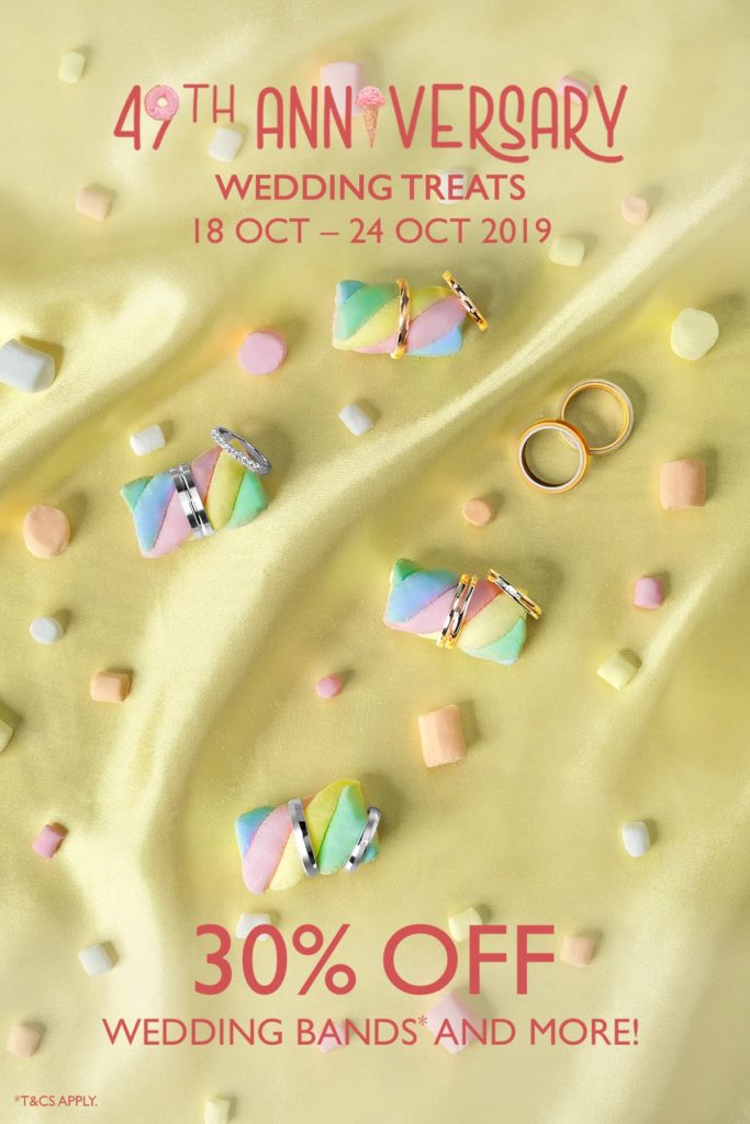 Lee Hwa Jewellery Singapore 49th Anniversary 30% Off Wedding Bands & More Promotion 18-24 Oct 2019 | Why Not Deals