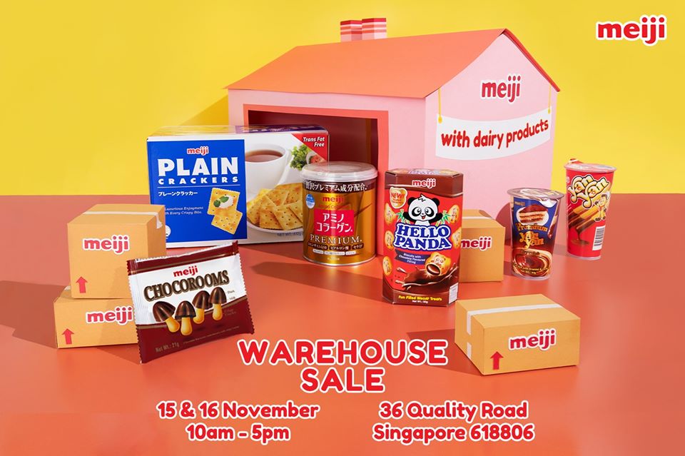 Meiji Seika Singapore Annual Meiji Warehouse Sale Is Happening From 15-16 Nov 2019 | Why Not Deals