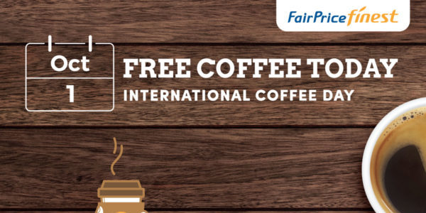 NTUC FairPrice Singapore International Coffee Day FREE Coffee Promotion 1 Oct 2019