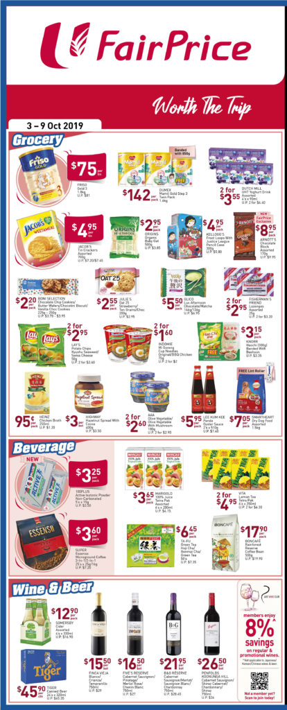 NTUC FairPrice Singapore Your Weekly Saver Promotion 3-9 Oct 2019 | Why Not Deals
