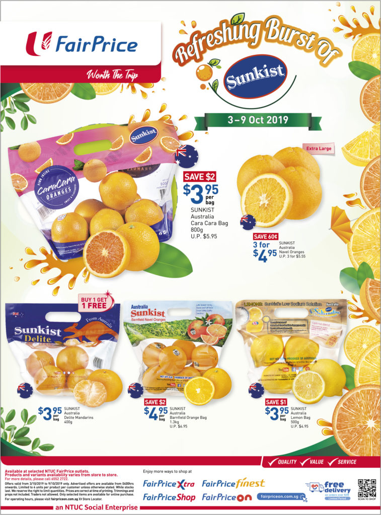 NTUC FairPrice Singapore Your Weekly Saver Promotion 3-9 Oct 2019 | Why Not Deals 6