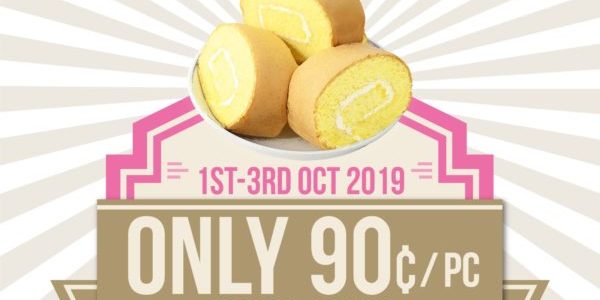 Polar Puffs & Cakes Singapore 90 Cents Sugar Roll Promotion 1-3 Oct 2019