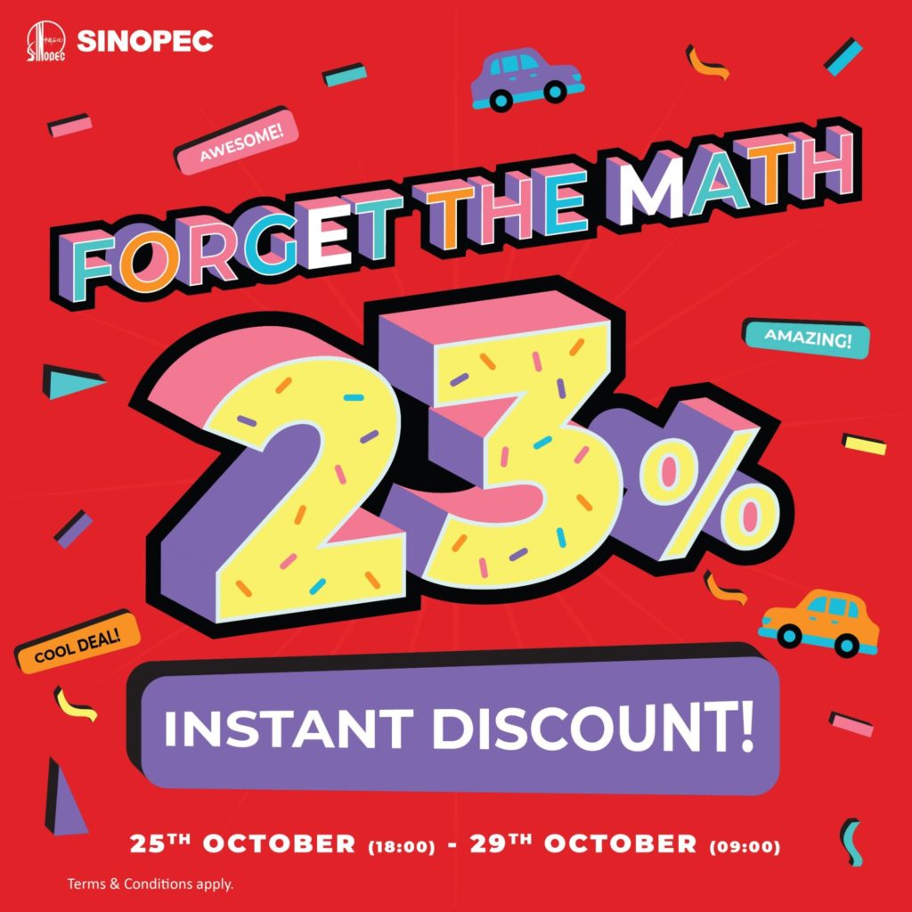 Sinopec Singapore Deepavali Special @ Yishun Up to 23% Off Promotion 25-29 Oct 2019 | Why Not Deals