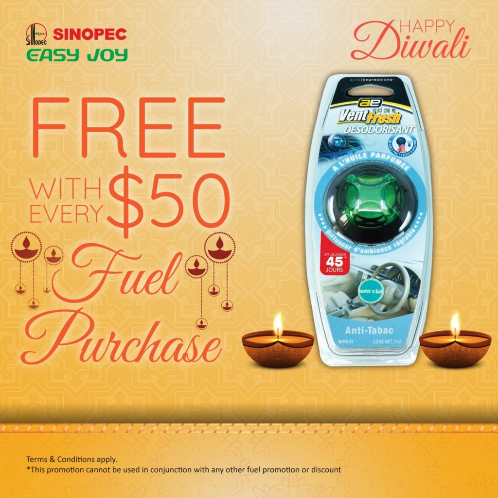 Sinopec Singapore FREE Vent Fresh (Anti-tobacco) Deodorant with $50 Spend Promotion 14-18 Oct 2019 | Why Not Deals