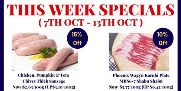 The Butcher Singapore Weekly Specials Up to 15% Off Promotion 7-13 Oct 2019