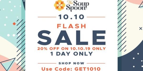 The Soup Spoon Singapore 10.10 One Day Flash Sale Up to 20% Off Promotion 10 Oct 2019