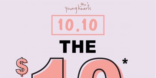Young Hearts Singapore 10.10 Sale $10 Promotion 4-11 Oct 2019