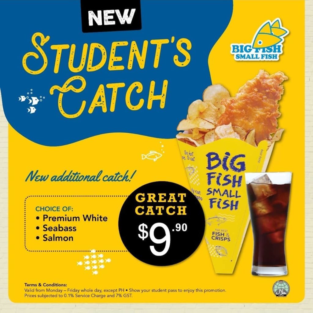 Big Fish Small Fish Singapore Student's Catch at Only $9.90 Flash Student Pass to Enjoy Promotion | Why Not Deals