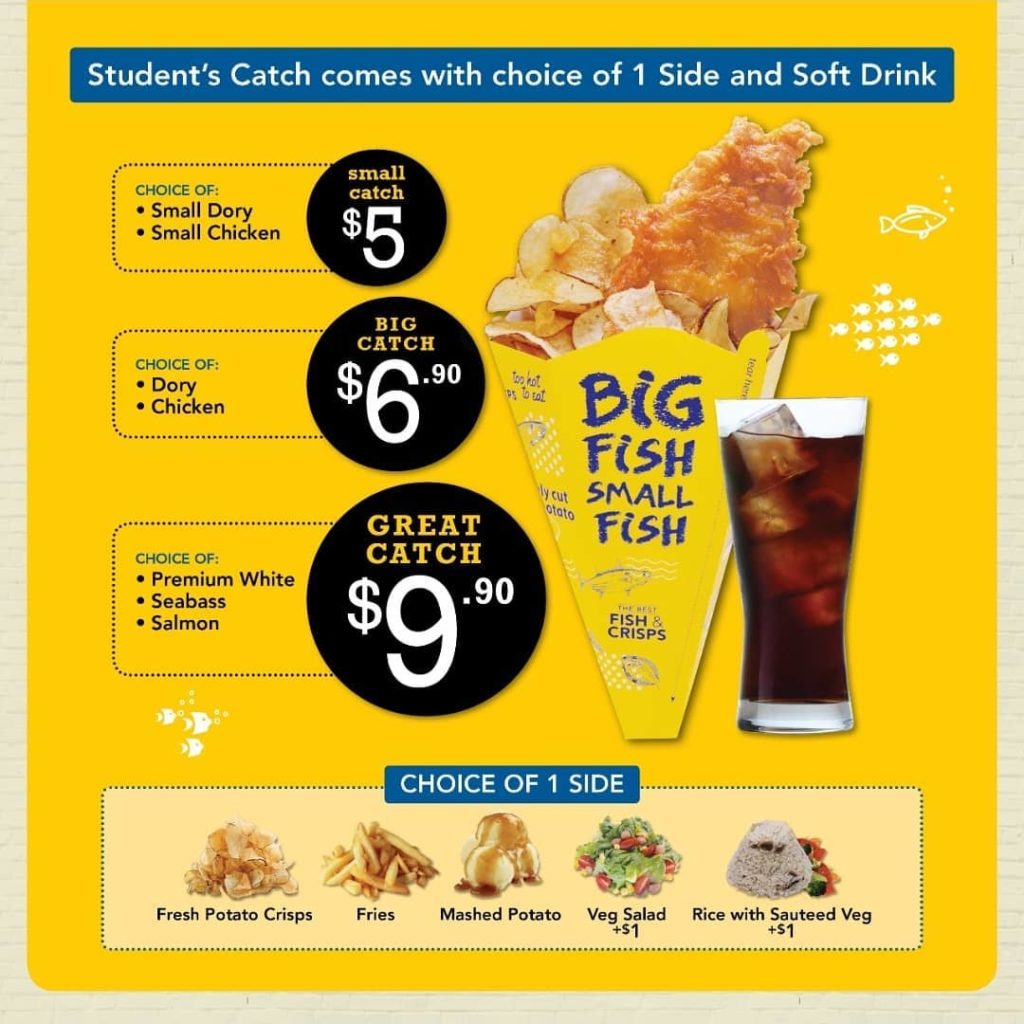 Big Fish Small Fish Singapore Student's Catch at Only $9.90 Flash Student Pass to Enjoy Promotion | Why Not Deals 1