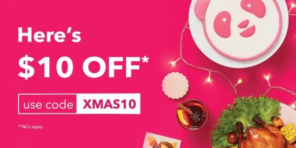 foodpanda Singapore $10 Off Promo Code Christmas Promotion ends 11 Dec 2019